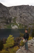 Bill near the end of the trail alongside South Lake.