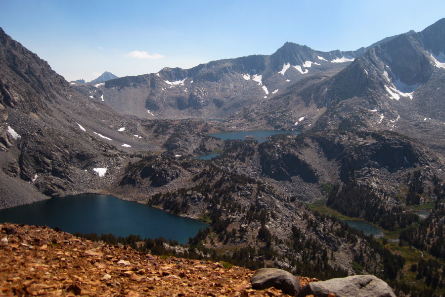 View toward Bishop Pass from Chocolate Peak