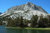 Hurd Peak (12237ft) rises above Long Lake