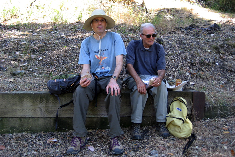 Bill and David take a lunch break.