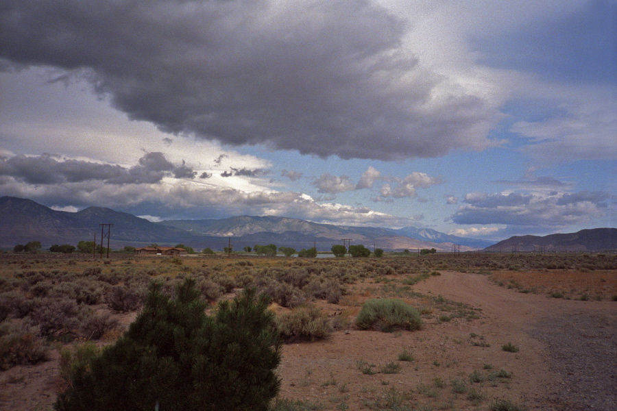 Interesting clouds and landscape.
