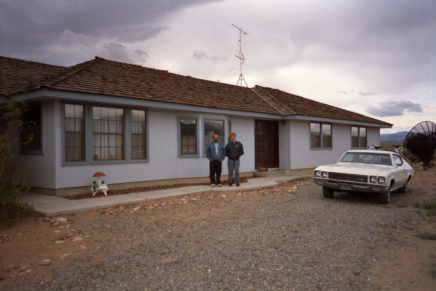 Dennis and Chris at Dennis's house.