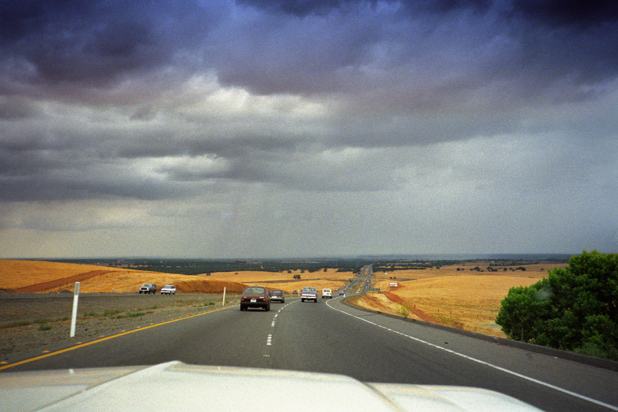 Descending US50 through the El Dorado Hills.