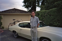 Bill leaving home in Palo Alto.