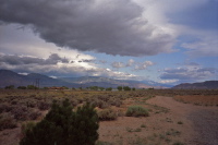 Interesting clouds and landscape.