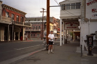 Bill at the Bucket of Blood in Virginia City.