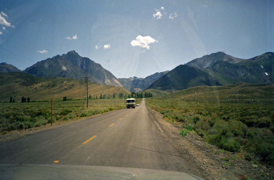 On the road to Convict Lake.