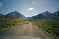 On the road to Convict Lake.