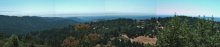 View of Monterey Bay and Skyland Ridge from Loma Prieta Way