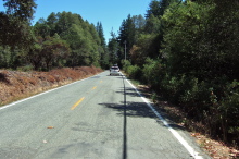 Descending Summit Road