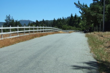 Loma Prieta can be seen in the distance (at left) from Loma Prieta Way.