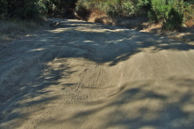 Buzzard Lagoon Road and deep ruts