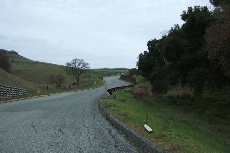 Starting up the second pitch on Countryview Drive.