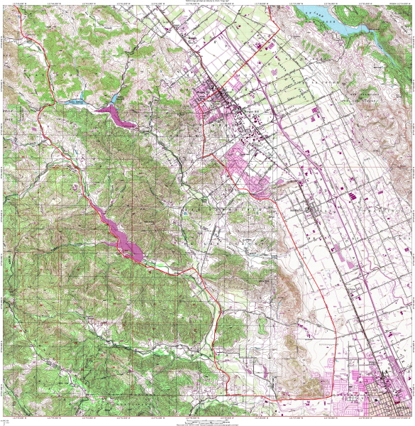Morgan Hill and Gilroy Detail Map