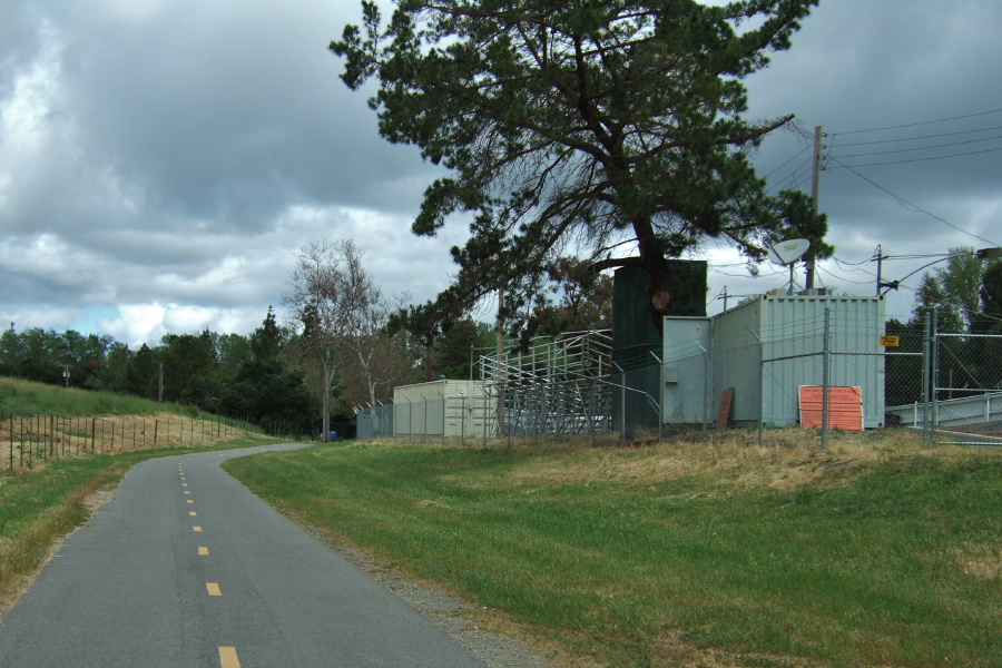 Passing the Hellyer Park Velodrome