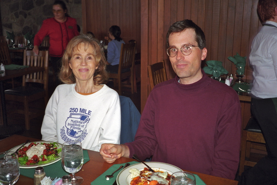 Kay and Bill can't wait to dig in.