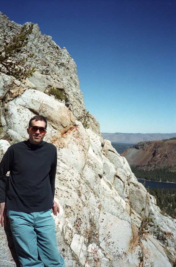 Bill on the shoulder of Crystal Crag.