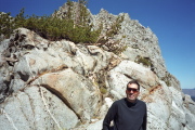 Bill on the shoulder of Crystal Crag.