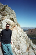 Bill on the shoulder of Crystal Crag.