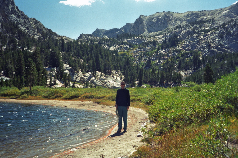 Bill at the shore of Crystal Lake
