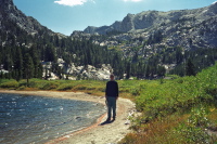 Bill at the shore of Crystal Lake