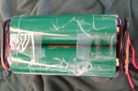 Battery viewed from end.