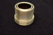 Dual-threaded shaft w/one-way clutch.