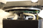 Cyclone 360-watt motor showing location of controller.