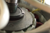 Cyclone motor (360-watt) coils and rotor.