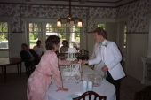 Getting ready for the cake.