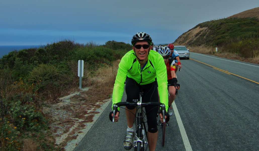 Steve tries to tuck in behind the camera.