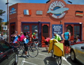 Stopping for lunch in Davenport.