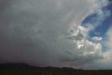Storm cloud over Owens Valley
