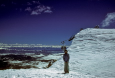 Laura ventures near the precipice.