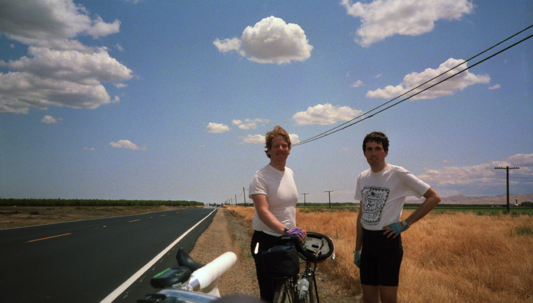 Chris and Bill ride south on CA33.