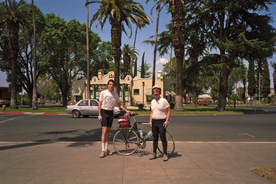 Bill and Chris at the main circle in Patterson, CA.