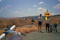 Bill and Chris at the summit of Corral Hollow Rd.