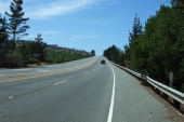 Heading north on Skyline Blvd. in San Bruno