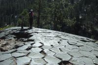 Glacial polish visible atop the Postpile.