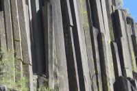 Closeup of Postpile posts.