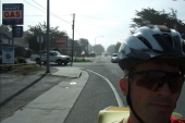 Riding through Montara.