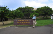 Bill at the Diamondhead trailhead.