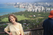 Kay at the summit of Diamonhead.