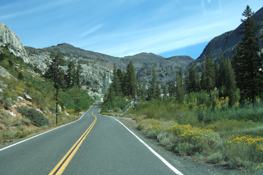 One of the few spots on the west side where the road straightens out.