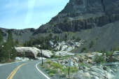 The road climbs steeply here.