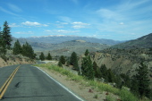 Approaching the first hairpin above Leavitt Meadows