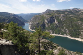 Donnell Reservoir lies far below.