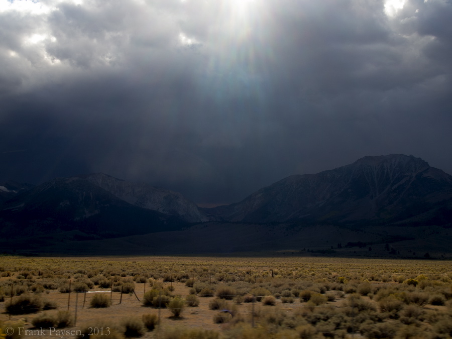 Clouds brood over Mono Pass (Yosemite)
