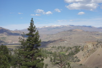 Sweetwater Mountains rise to the east.