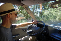 Frank at the controls